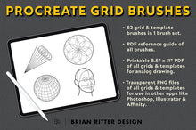 Load image into Gallery viewer, Drawing Grid Brushes For Procreate - Brian Ritter Design
