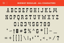 Load image into Gallery viewer, Midway - Slab Serif Font - Brian Ritter Design

