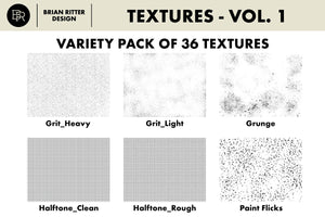 Textures Variety Pack - Vol. 1 - Brian Ritter Design