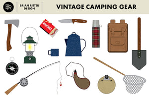 Vintage Camping Gear - Brian Ritter Design