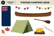 Load image into Gallery viewer, Vintage Camping Gear - Brian Ritter Design
